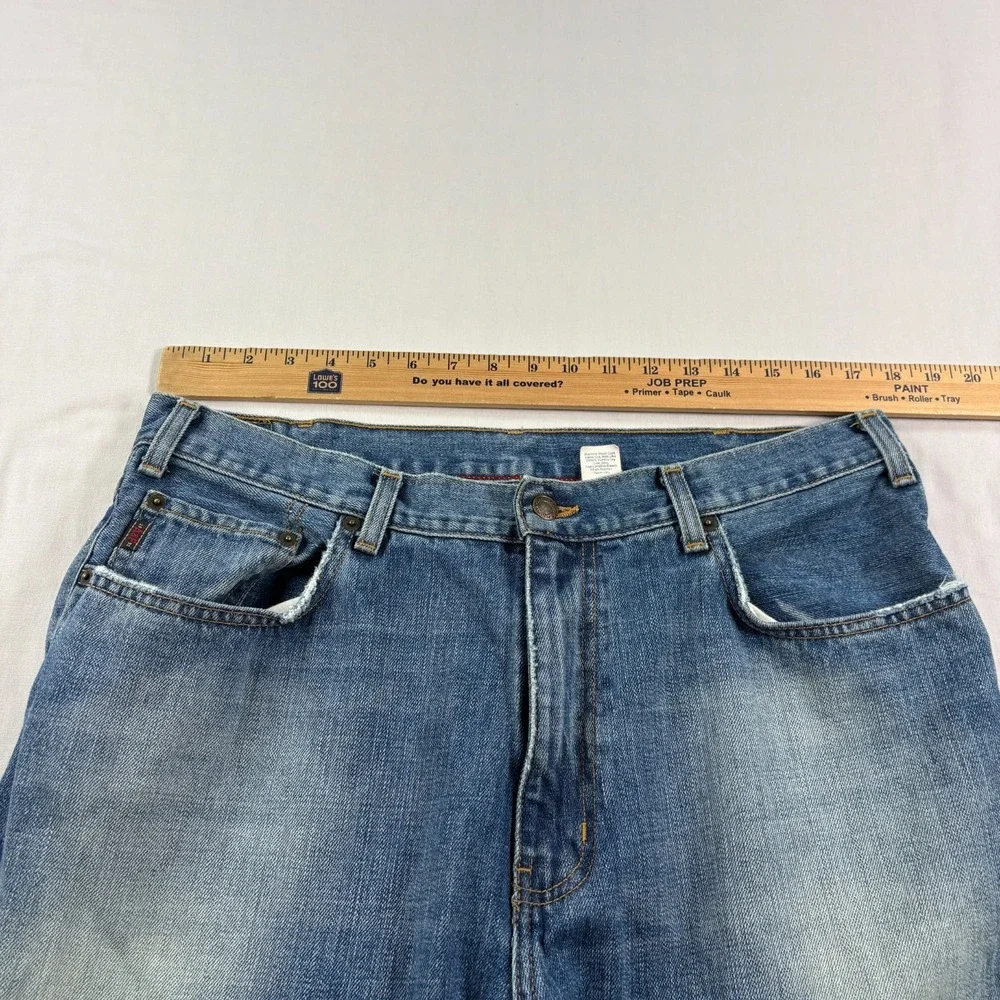 Vintage Abercrombie & Fitch Jeans Mens 36x34 Blue Bootcut Denim Y2K USA Made